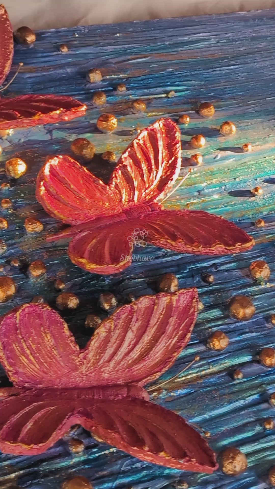 Butterfly Resin Wall Art – Handcrafted Elegant Nature Home Décor