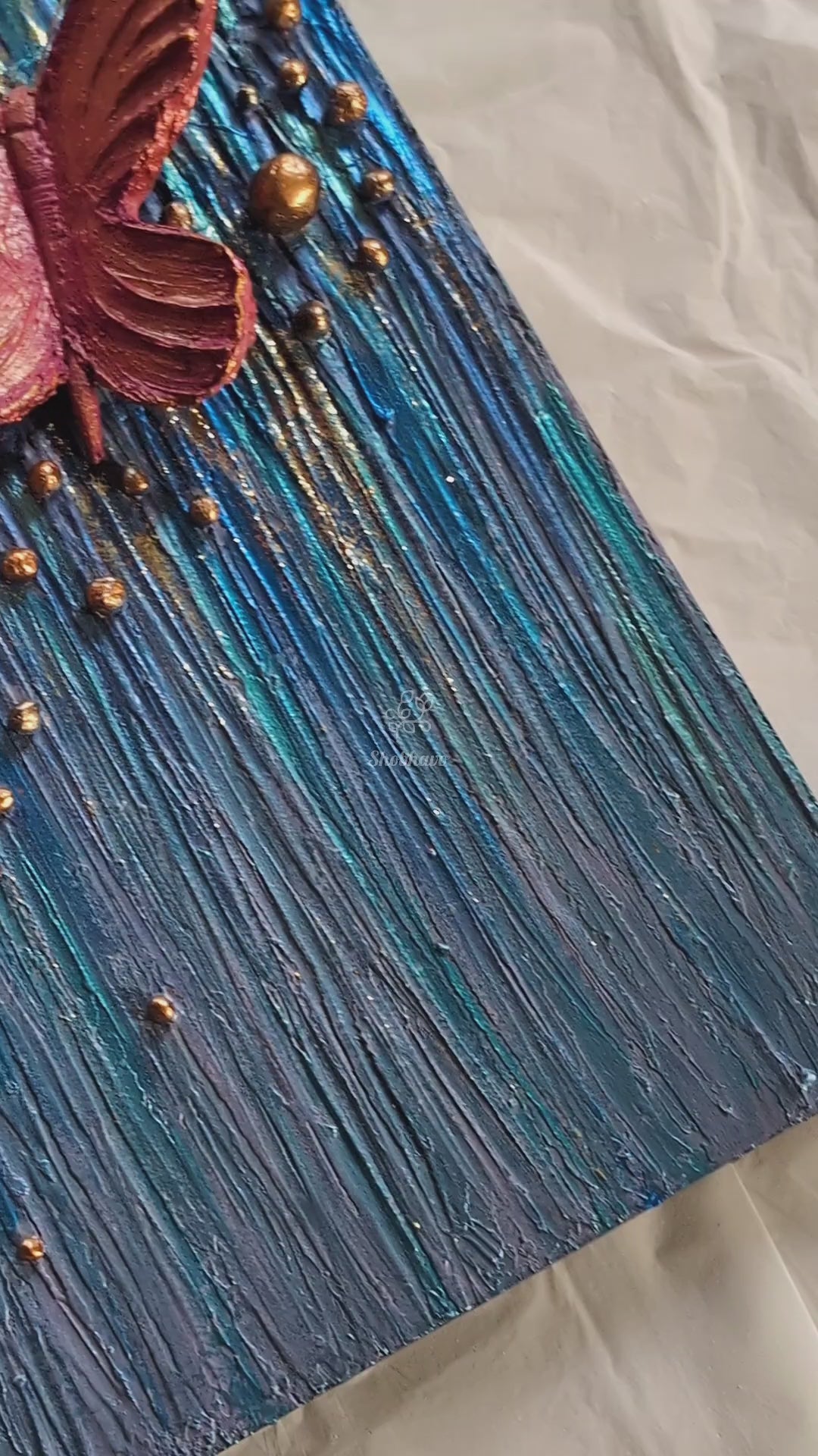 Butterfly Resin Wall Art – Handcrafted Elegant Nature Home Décor
